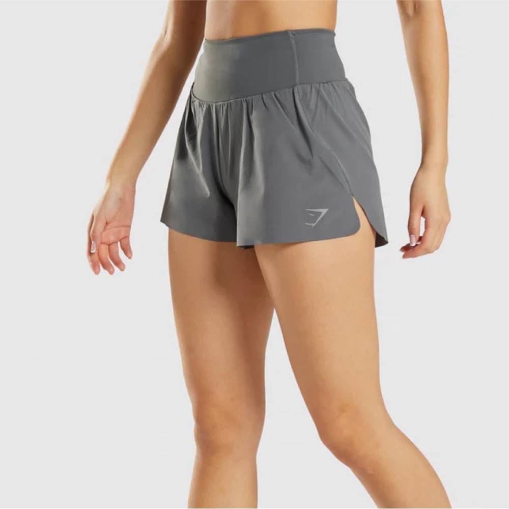 Gymshark Women's High-Waist Athletic Shorts in Gray